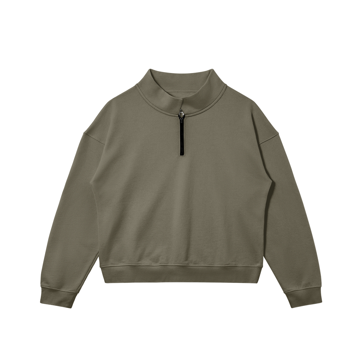 Basic Standing Collar Sweatshirt